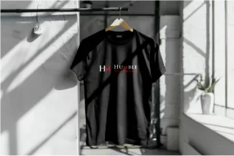 Black T-Shirt with base logo design