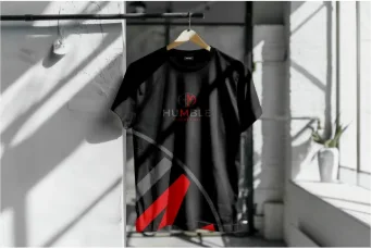 Black T-Shirt with enhanced logo design