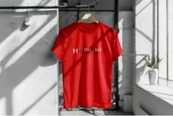 Red T-Shirt with Base Logo Design
