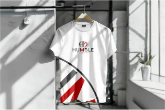 White T-Shirt with enhanced logo design